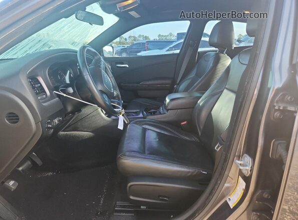 2C3CDXBGXJH336339 2018 DODGE CHARGER Black Front interior view