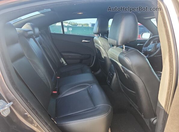 2C3CDXBGXJH336339 2018 DODGE CHARGER Black Rear seats view