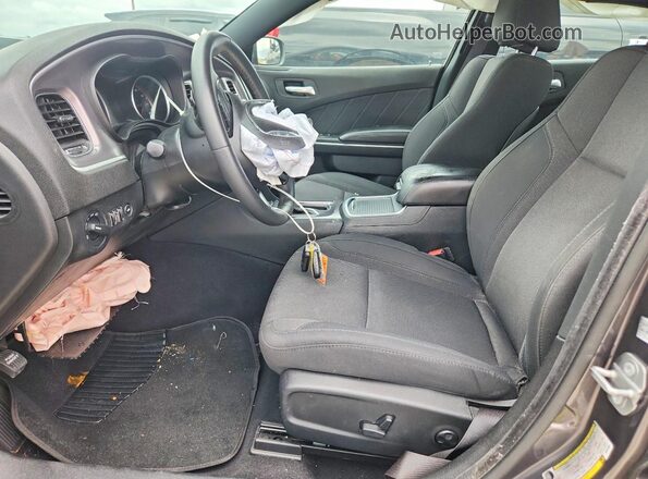 2C3CDXBGXKH572863 2019 DODGE CHARGER Gray Vista interior delantera