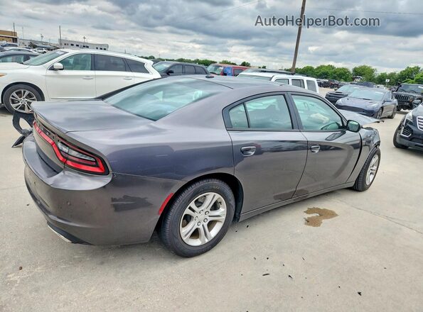 2C3CDXBGXKH572863 2019 DODGE CHARGER Gray Trasero derecho