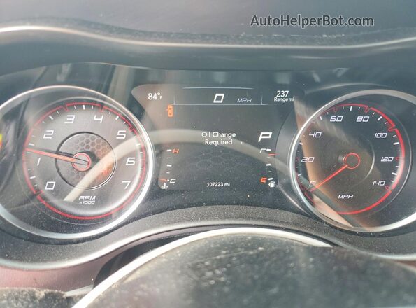 2C3CDXBGXKH711308 2019 DODGE CHARGER Gray Widok zestawu wskaźników