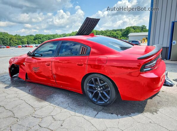 2C3CDXBGXLH183318 2020 DODGE CHARGER Red Задня ліва чверть