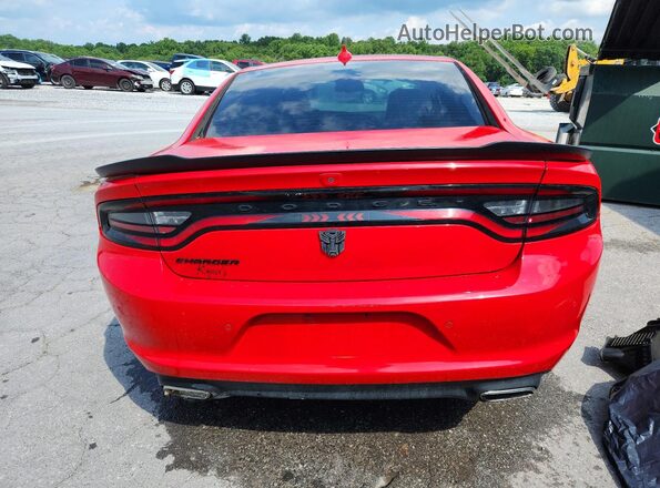 2C3CDXBGXLH183318 2020 DODGE CHARGER Red Вид ззаду