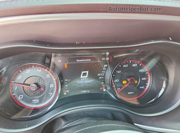 2C3CDXBGXLH183318 2020 DODGE CHARGER Red Вид щитка приладів