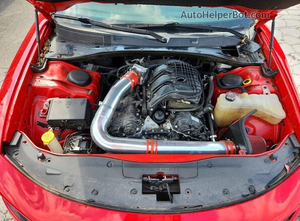 2C3CDXBGXLH183318 2020 DODGE CHARGER Red Вид задньої частини салону