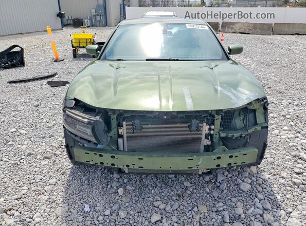 2C3CDXBGXLH237247 2020 DODGE CHARGER Зеленый Вид спереди