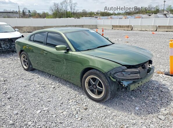 2C3CDXBGXLH237247 2020 DODGE CHARGER Зеленый Передняя правая четверть