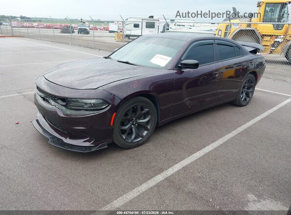 2C3CDXBGXLH248295 2020 DODGE CHARGER Фиолетовый Передняя левая четверть