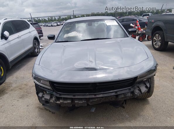 2C3CDXBGXMH679558 2021 DODGE CHARGER Gray Widok wnętrza z tyłu