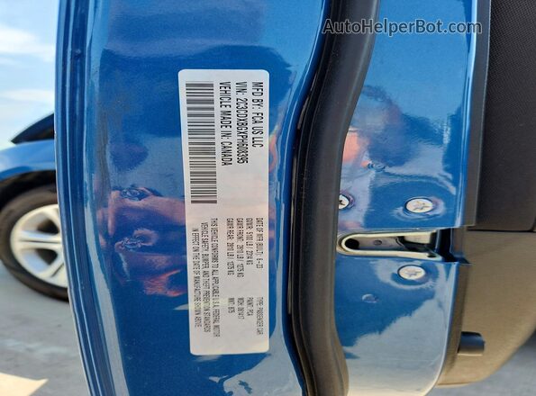 2C3CDXBGXPH608395 2023 DODGE CHARGER Синий Вид подкапотного пространства