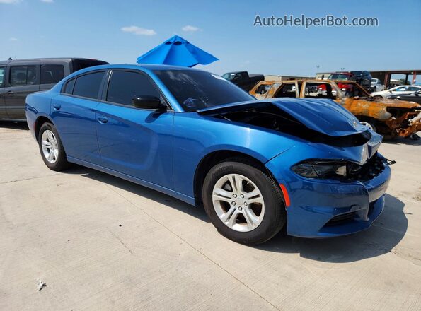 2C3CDXBGXPH608395 2023 DODGE CHARGER Синий Передняя правая четверть