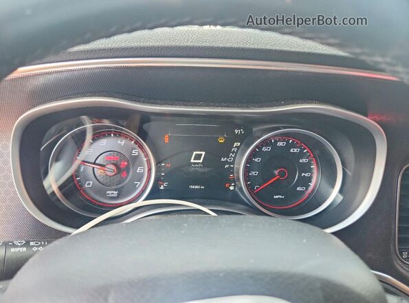 2C3CDXCT0GH232902 2016 DODGE CHARGER Black Instrument cluster view