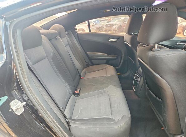 2C3CDXCT0GH232902 2016 DODGE CHARGER Black Rear seats view