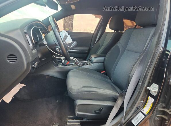 2C3CDXCT0GH232902 2016 DODGE CHARGER Black Front interior view