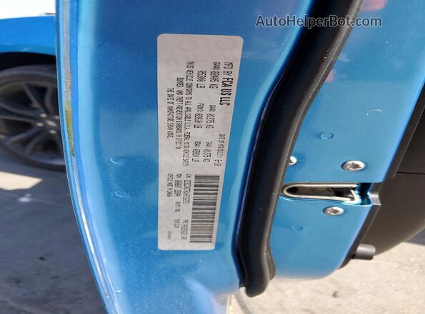 2C3CDXCT0JH316273 2018 DODGE CHARGER Blue Vista de la etiqueta del VIN