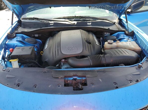 2C3CDXCT0JH316273 2018 DODGE CHARGER Blue Vista interior trasera