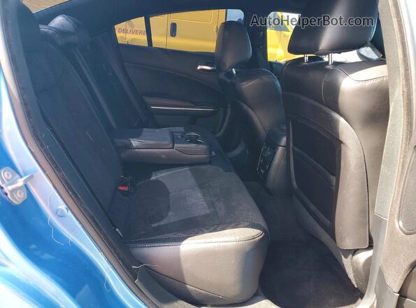 2C3CDXCT0JH316273 2018 DODGE CHARGER Blue Vista de los asientos traseros