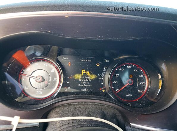 2C3CDXCT0JH316273 2018 DODGE CHARGER Blue Vista del cuadro de instrumentos