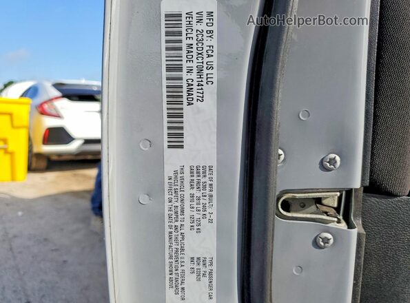 2C3CDXCT0NH141772 2022 DODGE CHARGER Gray VIN sticker view