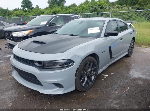 2C3CDXCT0NH170382 2022 DODGE CHARGER Gray Vista tres cuartos delantera izquierda