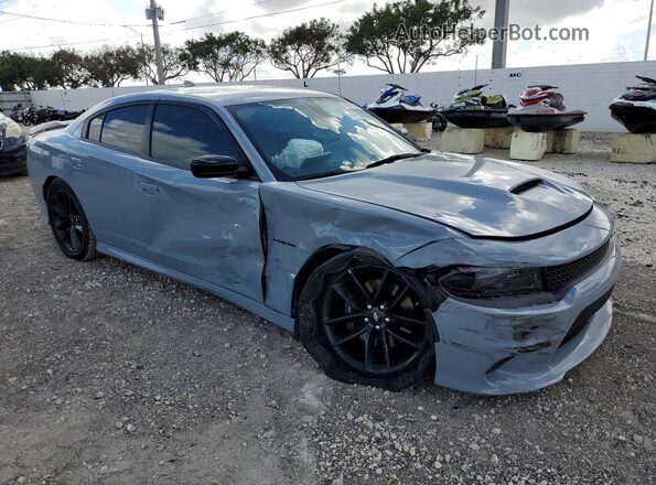 2C3CDXCT0NH193113 2022 DODGE CHARGER Gray Przód prawy