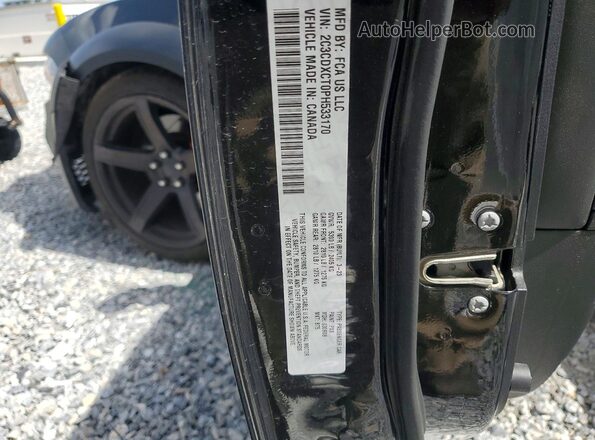 2C3CDXCT0PH533170 2023 DODGE CHARGER Black Vista de la etiqueta del VIN