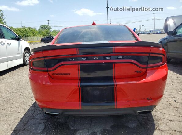 2C3CDXCT1GH276620 2016 DODGE CHARGER Red Widok z tyłu