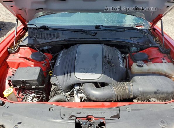 2C3CDXCT1GH276620 2016 DODGE CHARGER Red Widok wnętrza z tyłu