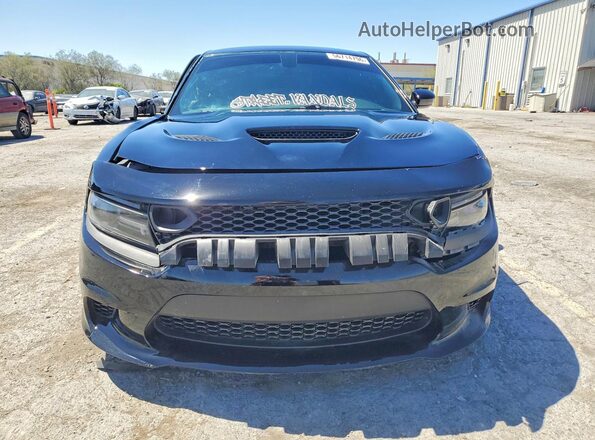 2C3CDXCT1JH188688 2018 DODGE CHARGER Black Դիմացի տեսք