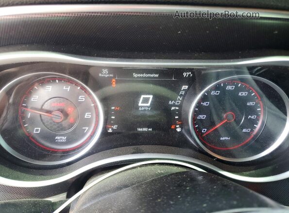 2C3CDXCT1JH225268 2018 DODGE CHARGER Burgundy ხელსაწყოთა პანელის ხედი