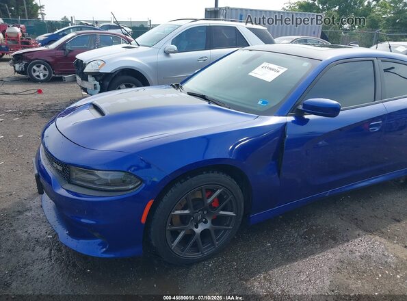 2C3CDXCT1KH730275 2019 DODGE CHARGER Синий Вид спереди