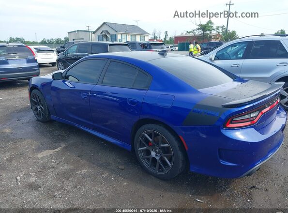 2C3CDXCT1KH730275 2019 DODGE CHARGER Синий Задняя левая четверть