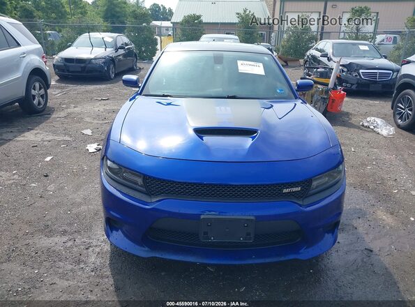 2C3CDXCT1KH730275 2019 DODGE CHARGER Синий Вид панели приборов