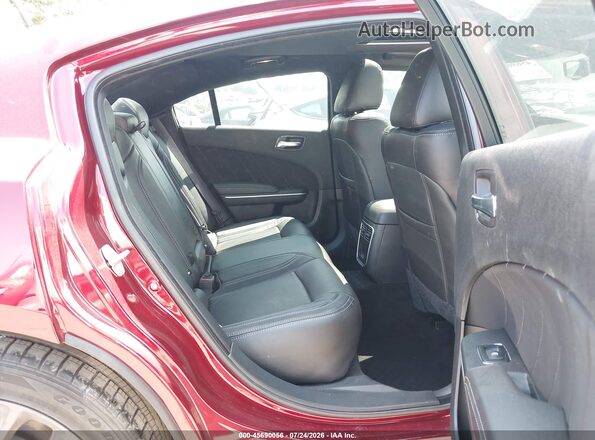 2C3CDXCT1PH645914 2023 DODGE CHARGER Burgundy Widok naklejki z numerem VIN