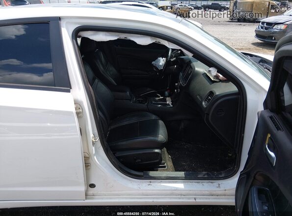 2C3CDXCT2GH242248 2016 DODGE CHARGER White Widok wnętrza z przodu