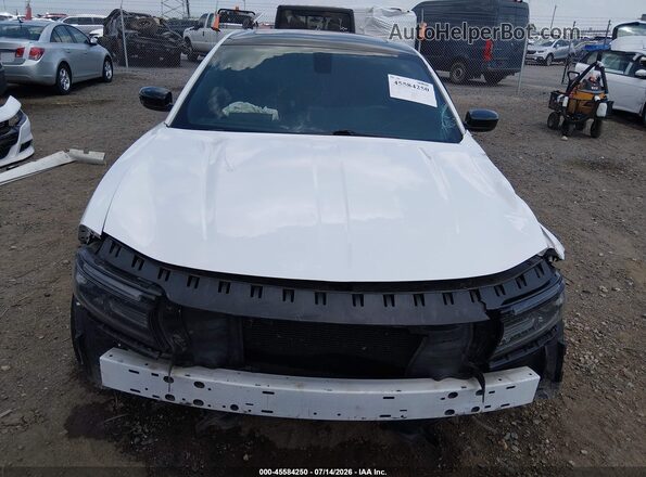 2C3CDXCT2GH242248 2016 DODGE CHARGER White Widok wnętrza z tyłu