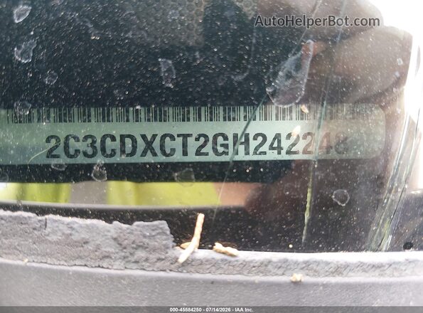 2C3CDXCT2GH242248 2016 DODGE CHARGER White Widok komory silnika
