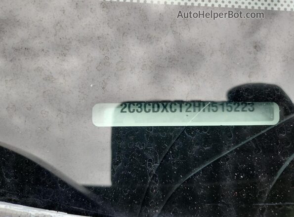 2C3CDXCT2HH515223 2017 DODGE CHARGER White Widok komory silnika