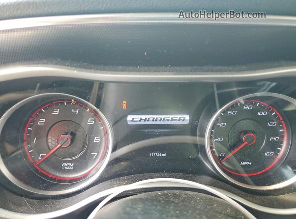 2C3CDXCT2JH260692 2018 DODGE CHARGER White Instrument cluster view