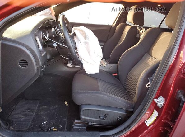 2C3CDXCT2KH575848 2019 DODGE CHARGER Maroon წინა სალონის ხედი