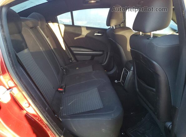 2C3CDXCT2KH575848 2019 DODGE CHARGER Maroon უკანა სავარძლების ხედი