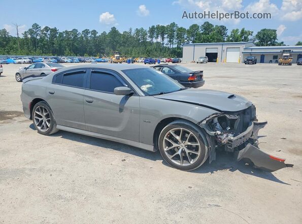 2C3CDXCT2KH607455 2019 DODGE CHARGER Gray Front right