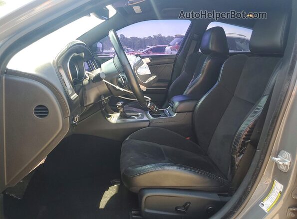 2C3CDXCT2KH607455 2019 DODGE CHARGER Gray Front interior view