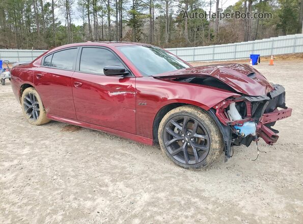 2C3CDXCT2PH581303 2023 DODGE CHARGER Burgundy წინა მარჯვენა