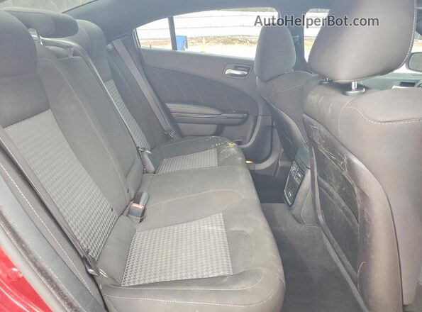 2C3CDXCT2PH581303 2023 DODGE CHARGER Burgundy უკანა სავარძლების ხედი