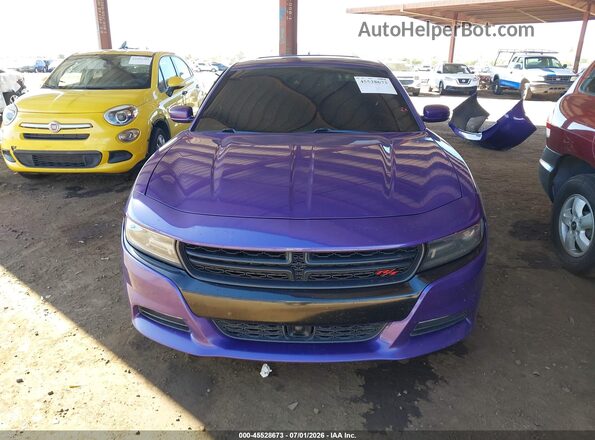 2C3CDXCT3GH180150 2016 DODGE CHARGER Blue Սալոնի հետևի տեսք