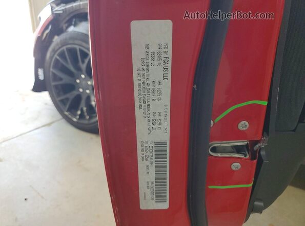 2C3CDXCT3JH117041 2018 DODGE CHARGER Red Engine compartment view