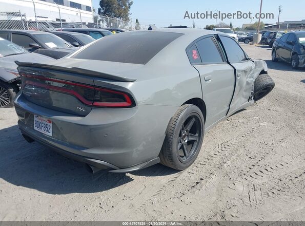 2C3CDXCT3JH291272 2018 DODGE CHARGER Gray უკანა მარჯვენა