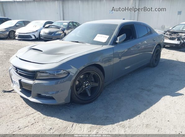 2C3CDXCT3JH291272 2018 DODGE CHARGER Gray წინა მარცხენა ხედი სამი მეოთხედიდან
