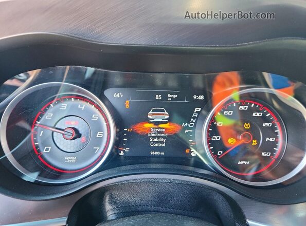 2C3CDXCT3NH132936 2022 DODGE CHARGER White Вид щитка приладів